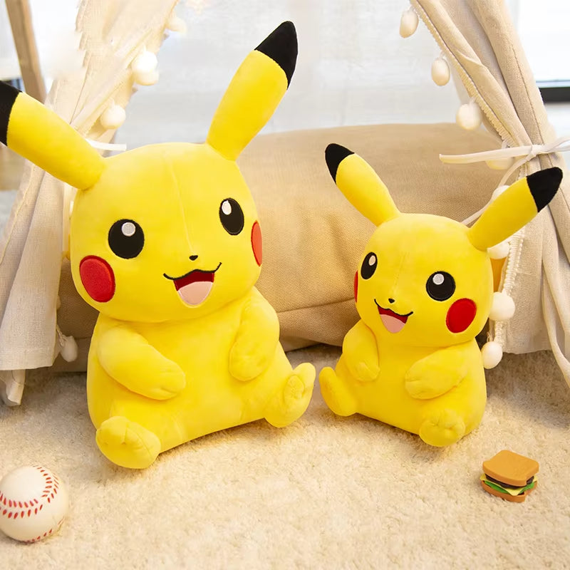 Kawaii Big Size Pokemon Pikachu Stuffed Toys Pikachu Plush Dolls Pikachu Peluche Pillow Xmas Gift for Kids Friends Boys