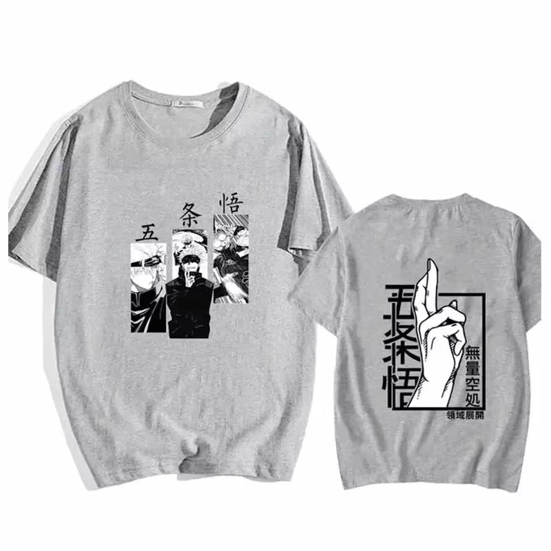 Anime Satoru Gojo Jujutsu Kaisen T Shirt Fashion Summer Loose Women Oversized Short Sleeve Sport Casual T Shirt Soft Tops