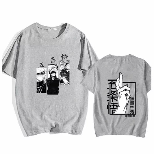Anime Satoru Gojo Jujutsu Kaisen T Shirt Fashion Summer Loose Women Oversized Short Sleeve Sport Casual T Shirt Soft Tops