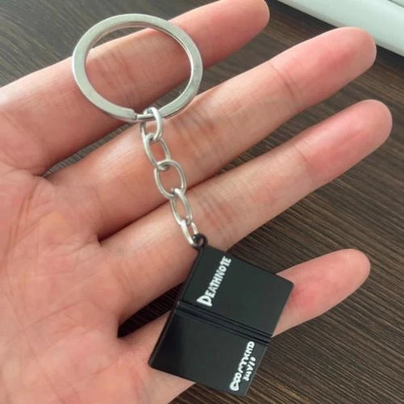 Anime Death Note Keychain Double L Black Notebook Pendant Key Chain Cospaly Accessories Keyring for Women Men Jewelry Gifts