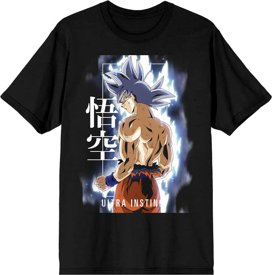 Dragonball Z Super Ultra Instinct Men'S Black Graphic Crew Neck Tee