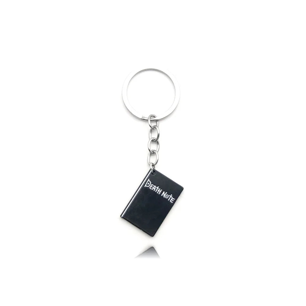 Anime Death Note Keychain Double L Black Notebook Pendant Key Chain Cospaly Accessories Keyring for Women Men Jewelry Gifts