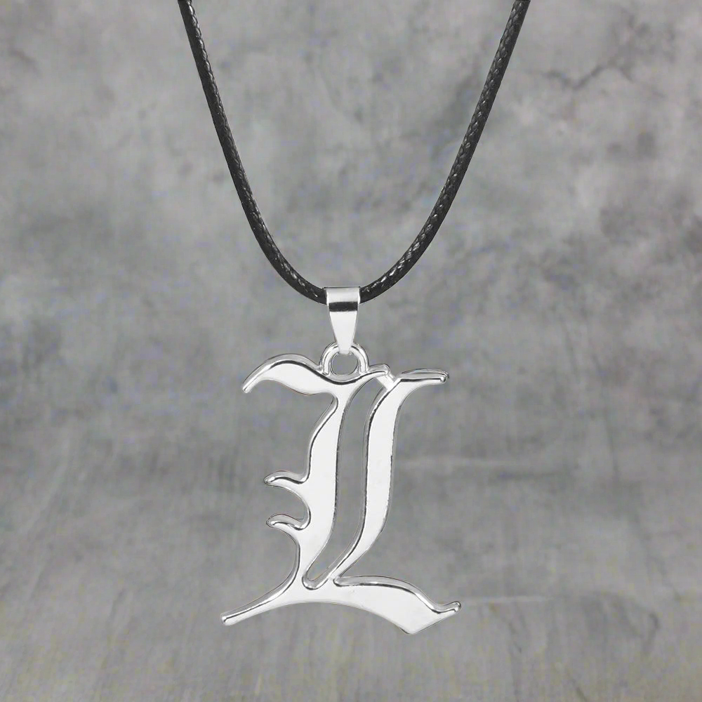 Death Note 'L' Keychain – Double Pendant Cosplay Accessory for Men & Women