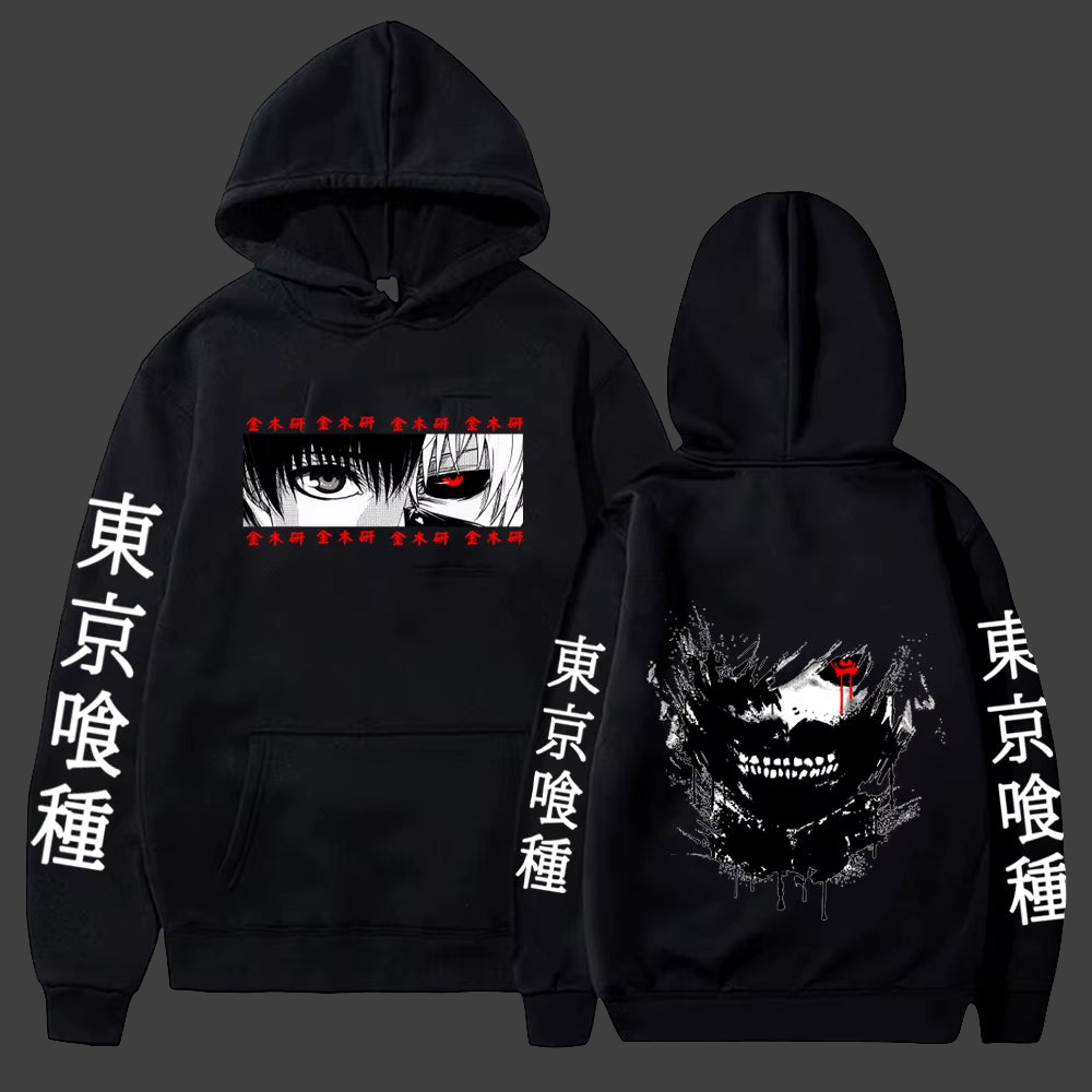 Anime Hoodie Men Women Demon slayer Tokyo Ghoul And Attack on Titan